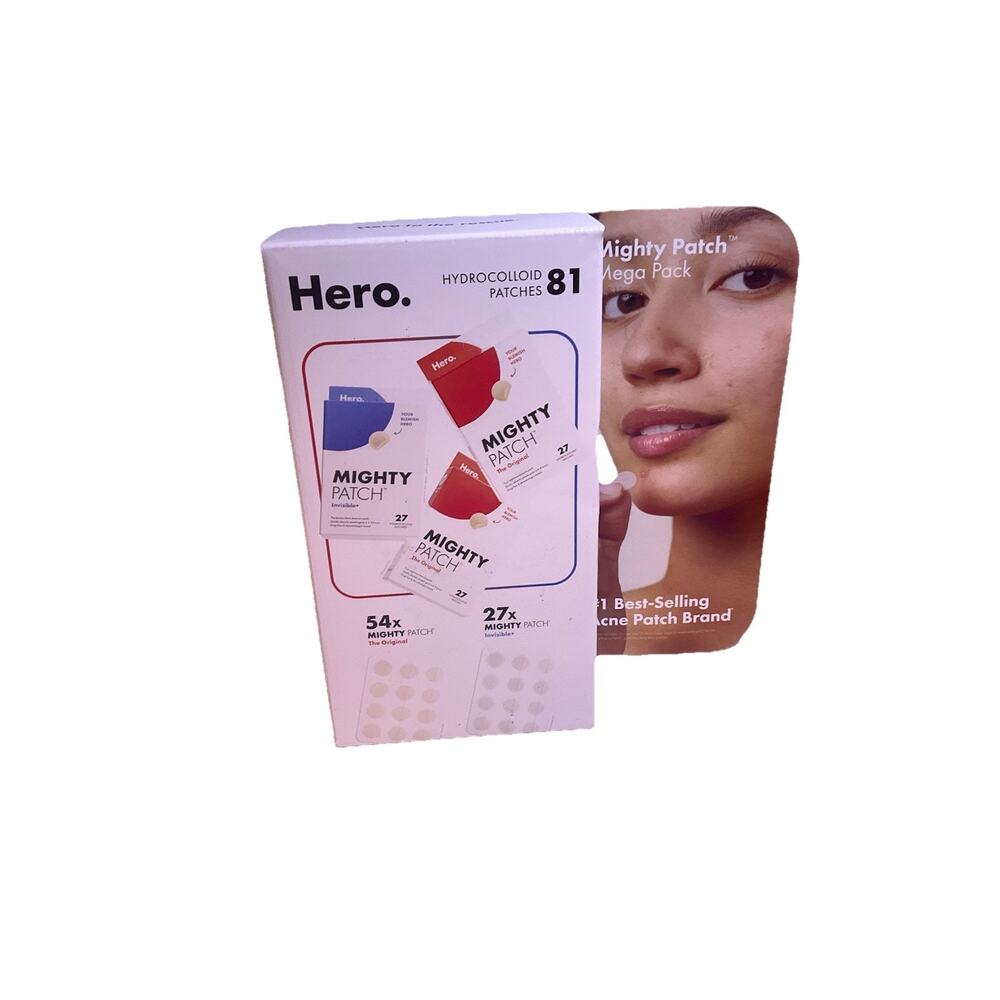 Hero Mighty Acne Patch Mega Pack Hydrocolloid Patches Variety (81 Count)